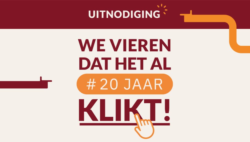 We vieren dat het al 20 jaar klikt!